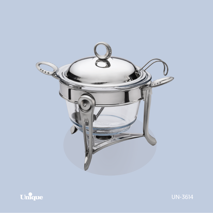 سوفله سوپ خوری نگین دار نقره ای سوفله سوپ خوری نگین دار نقره ای UN-3614 - تصویر 1