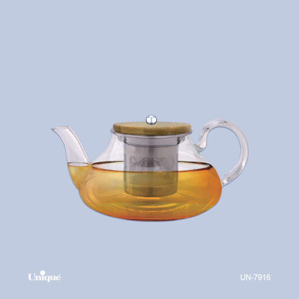 قوری پیرکس 800ML درب بامبو قوری پیرکس 800ML درب بامبو UN-7916 - تصویر 1