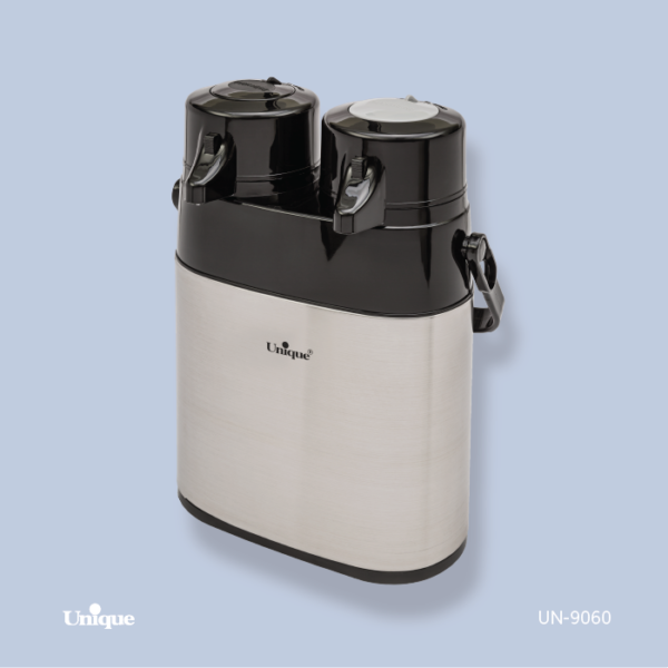 فلاکس 2قلو 1/6 استیل شیشه دار UN-9060 - تصویر 1