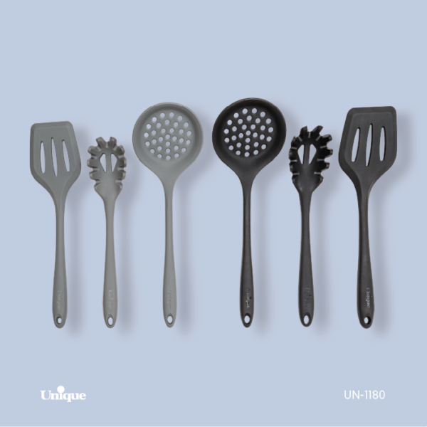 کفگیر ملاقه تک تمام سیلیکون کفگیر ملاقه تک تمام سیلیکون UN-1180 - تصویر 1