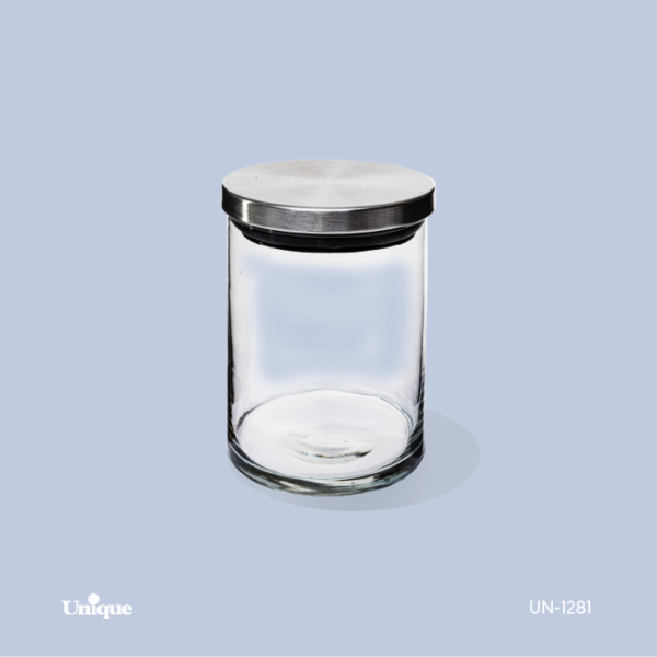 ادویه10سانت با قطر 6 شیشه ای درب استیل ادویه10سانت با قطر 6 شیشه ای درب استیل UN-1281A - تصویر 1