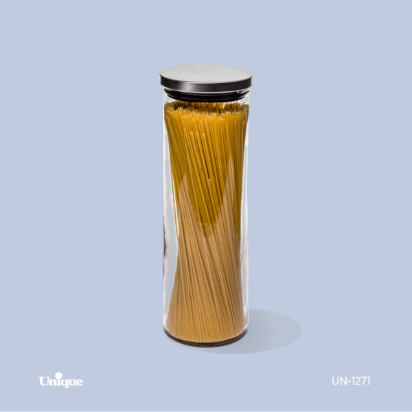 بانکه 1800 شیشه ای با قطر 10 درب استیل UN-1271A - تصویر 1