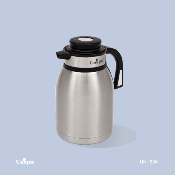 فلکس استیل 1.5 لیتر دکمه وسط UN-1836 - تصویر 1