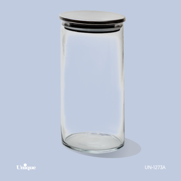بانکه 1200 شیشه ای با قطر 10 درب استیل UN-1273A - تصویر 1