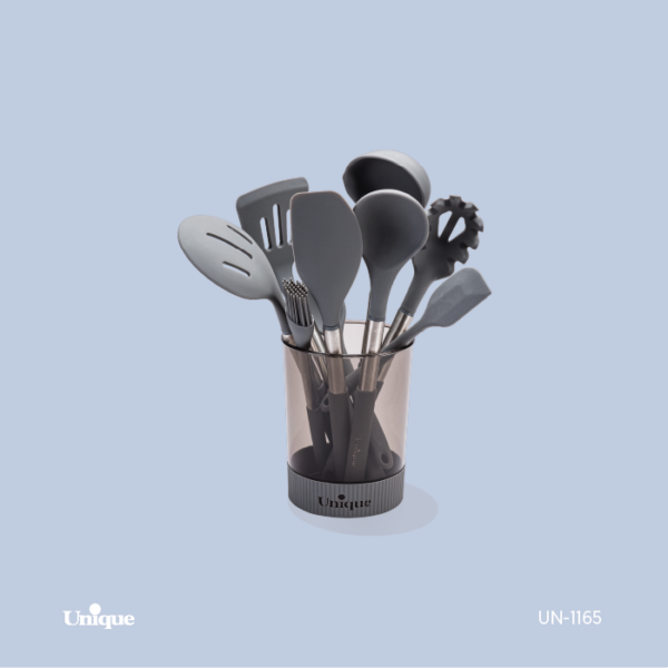ست کفگیر و ملاقه 10 پارچه-استیل UN-1165 - تصویر 1