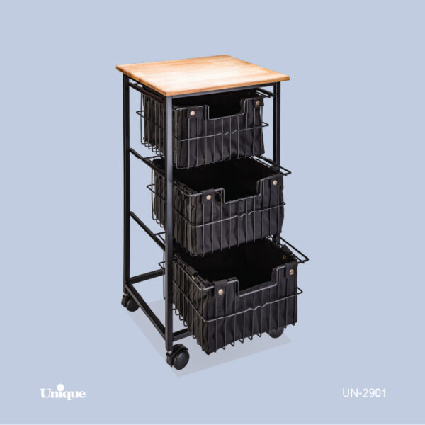 جای سیب زمینی و پیاز 3 طبقه پارچه باکس UN-2901 - تصویر 1