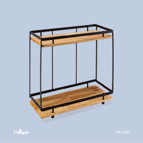 2927 استند چوبی مستطیل 2طبقه UN-2927 - تصویر 1