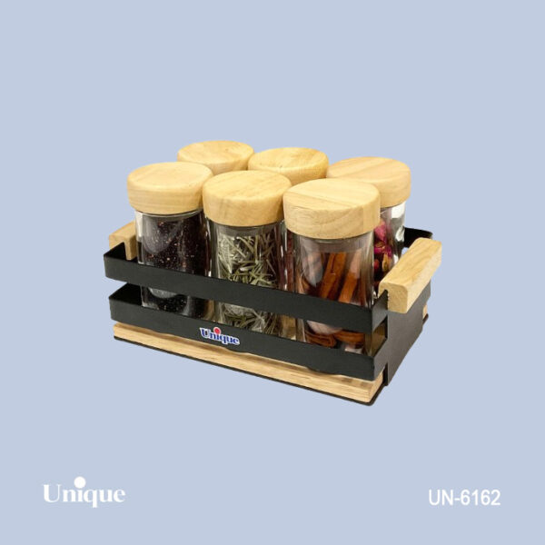 2cc6193e-e2b5-41b8-9ca6-67b785e6380d جاادویه فلزی دو ردیفه 6 عددی UN-6162 - تصویر 1