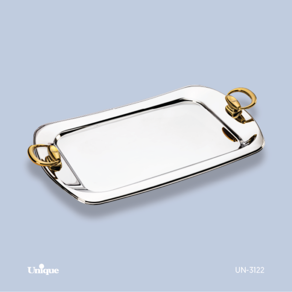 سینی متوسط پافیلی طلایی UN-3122 - تصویر 1