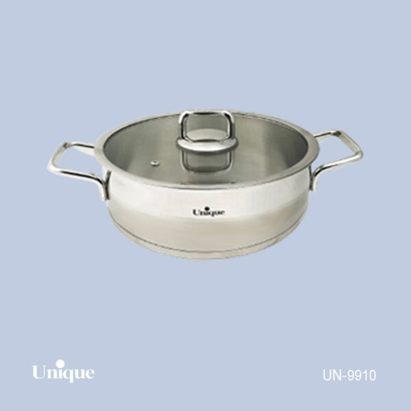 تابه دودسته استیل سایز 28(فلت) UN-9910 - تصویر 1