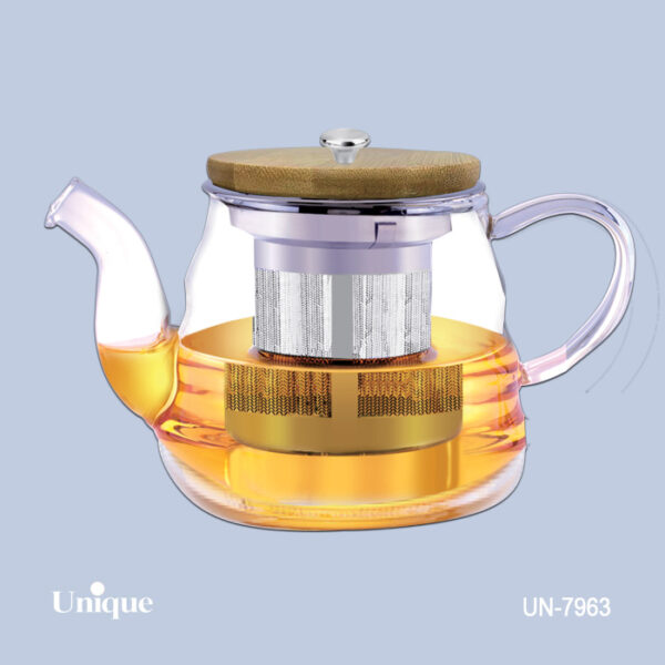 قوری پیرکس 1200میل درب بامبو قوری پیرکس 1200میل درب بامبو UN-7963 - تصویر 1