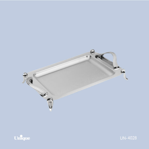 34e129c4-4536-433e-8d14-44d20587ff2a سینی کوچک استیل پایه دار مات UN-4028 - تصویر 1