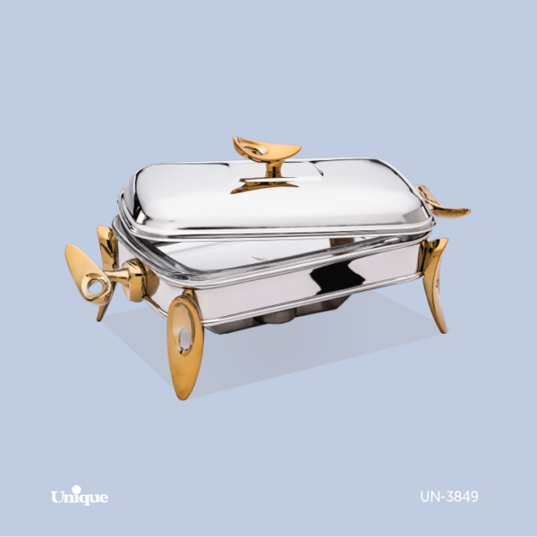 سوفله مستطیل بزرگ قایقی طلایی سوفله مستطیل بزرگ قایقی طلایی UN-3849 - تصویر 1