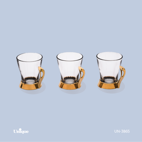 ست چایخوری قایقی طلایی ست چایخوری قایقی طلایی UN-3865 - تصویر 1