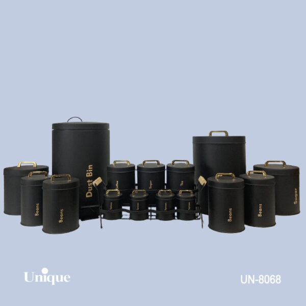 ست 16پارچه مشکی درب فلزی UN-8068 - تصویر 1