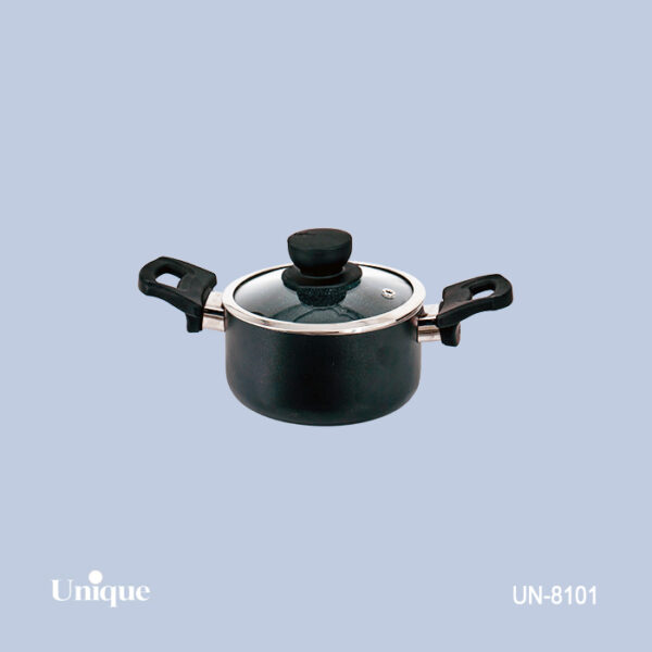 قابلمه 14 کف گرانیت-مشکی UN-8101 - تصویر 1
