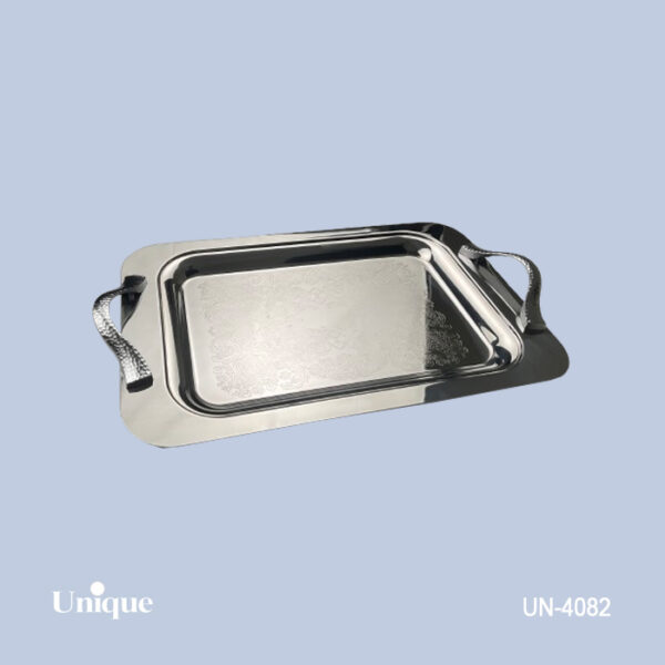 سینی بزرگ استیل بدون پایه UN-4082 - تصویر 1