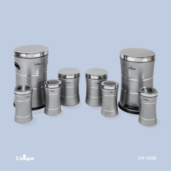 8کمرباریک خطی نقره ای استیل UN-4588 - تصویر 1