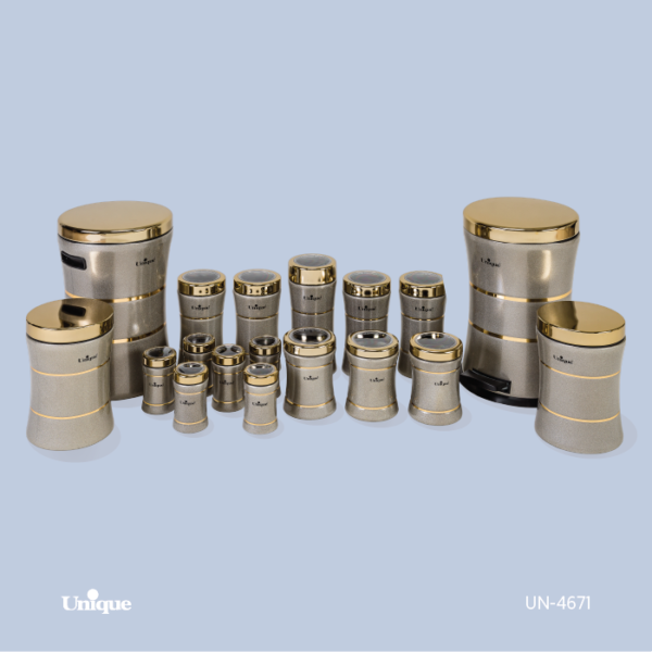 18 کمرباریک خطی زیتونی طلا UN-4671 - تصویر 1