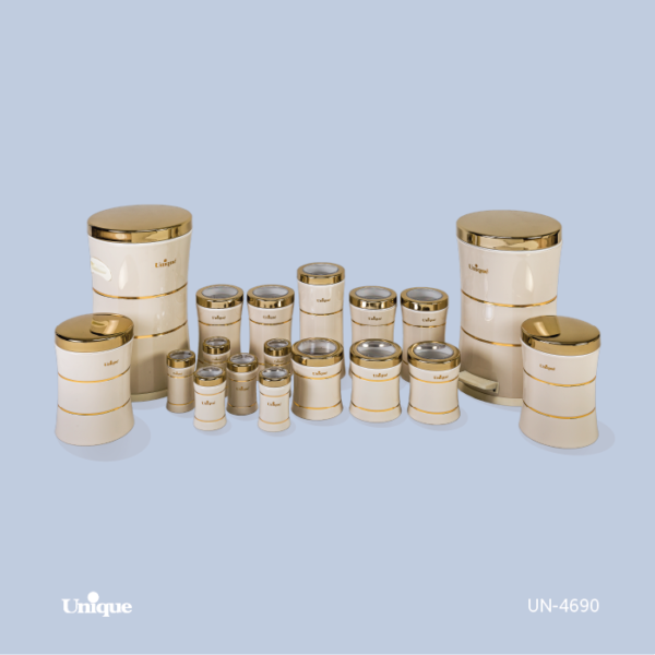 18کمر باریک خطی کرم طلا UN-4690 - تصویر 1