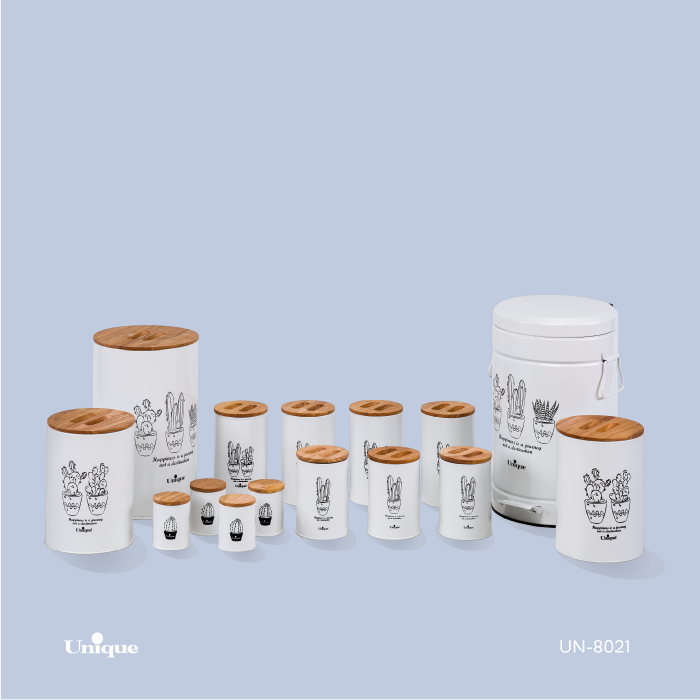 49ebd848-8eed-4e80-aca6-e513051d2928 ست 15 فانتزی سفید کاکتوس درب بامبو UN-8021 - تصویر 1