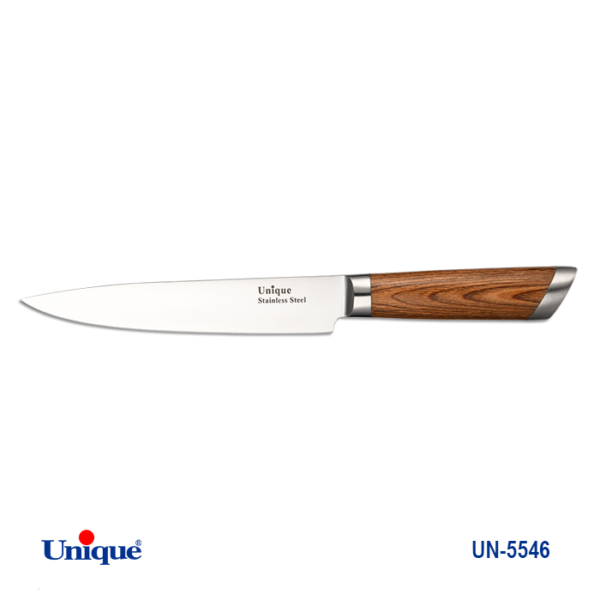 کارد تک آشپزخانه 7" (دسته چوب) UN-5546 - تصویر 1