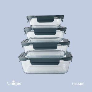 ظرف غذا 4تیکه -مستطیل UN-1400