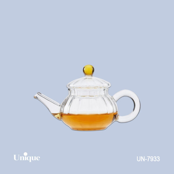 قوری زعفران خطی -درب شیشه ای UN-7933 - تصویر 1