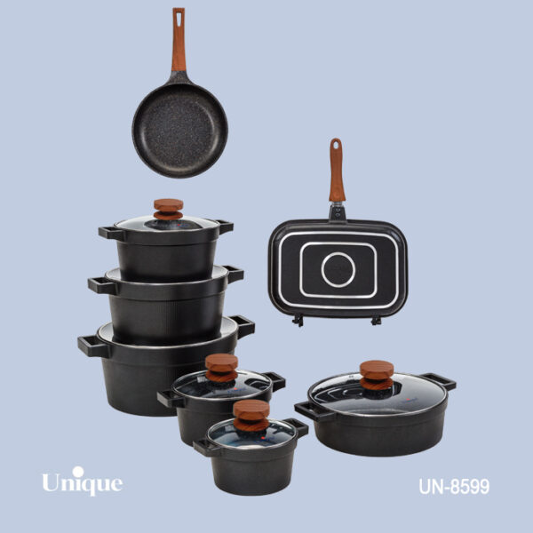 سرویس 15 مشکی قپه چوبی دیاموند سرویس 15 مشکی قپه چوبی دیاموند UN-8599 - تصویر 1