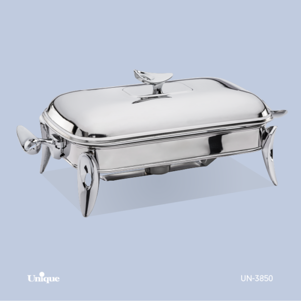 سوفله مستطیل بزرگ قایقی نقره ای UN-3850 - تصویر 1