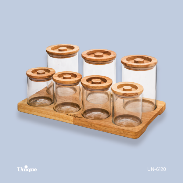 سرویس 7پارچه چوبی UN-6120 - تصویر 1