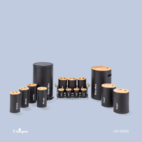 ست 16 مشکی سنباده ای درب چوبی UN-8005 - تصویر 1