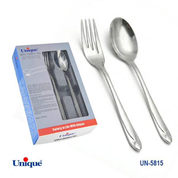 قاشق و چنگال تک استیل UN-5815 - تصویر 1