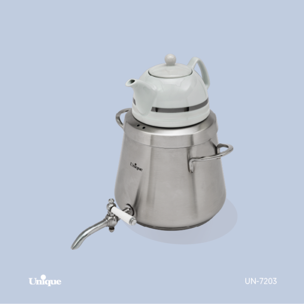 کتری و قوری 4 لیتر استیل UN-7203 - تصویر 1