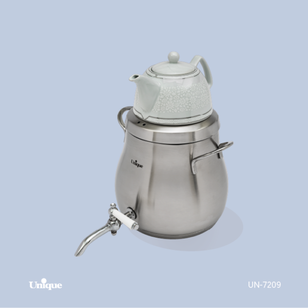 کتری و قوری 4/5 لیتر استیل کتری و قوری 4/5 لیتر استیل UN-7209 - تصویر 1