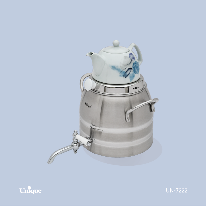 کتری استیل 6 لیتر شیردار کتری استیل 6 لیتر شیردار UN-7222 - تصویر 1