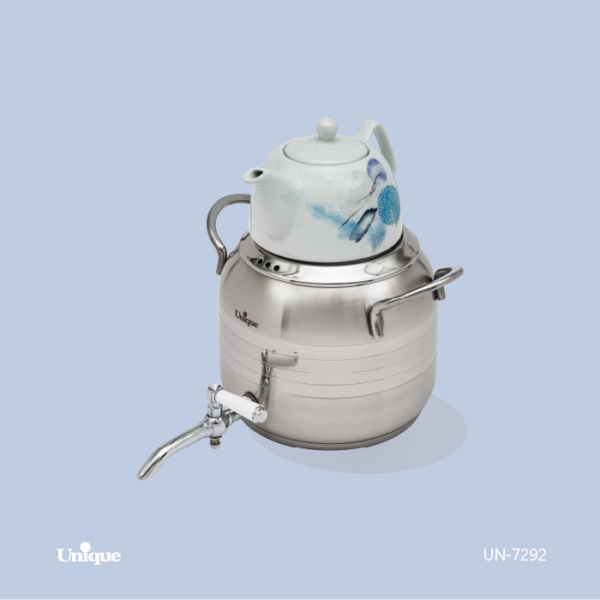 کتری و قوری 4.5  لیتر شیردار استیل UN-7292 - تصویر 1