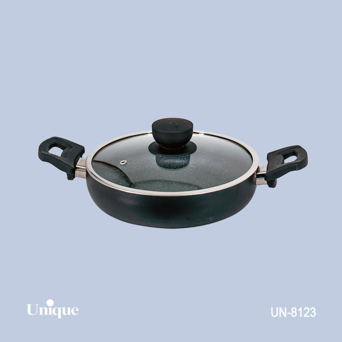 تابه دو دسته 24 گرانیت مشکی تابه دو دسته 24 گرانیت مشکی UN-8123 - تصویر 1