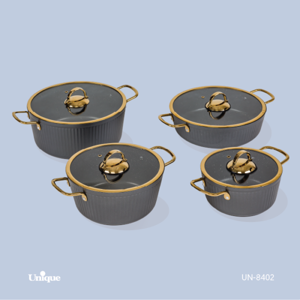 8پارچه طوسی فلورانس درب فلت UN-8402 - تصویر 1