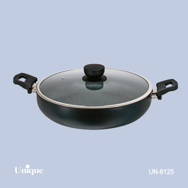 تابه دو دسته 28 گرانیت مشکی UN-8125 - تصویر 1