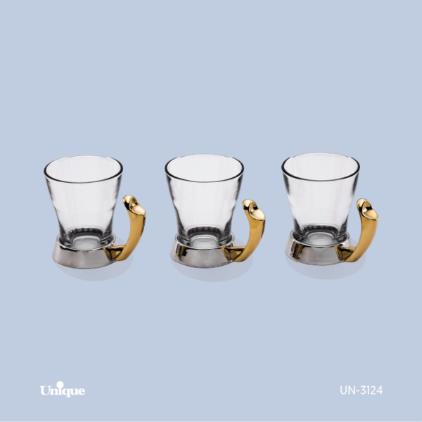 ست چایخوری طلایی پافیلی ست چایخوری طلایی پافیلی UN-3124 - تصویر 1