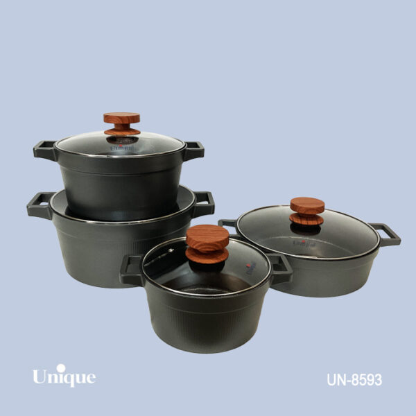 سرویس 8 طوسی  قپه چوبی دیاموند UN-8593 - تصویر 1