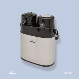 فلاکس 2قلو 1/3 استیل شیشه دار UN-9030