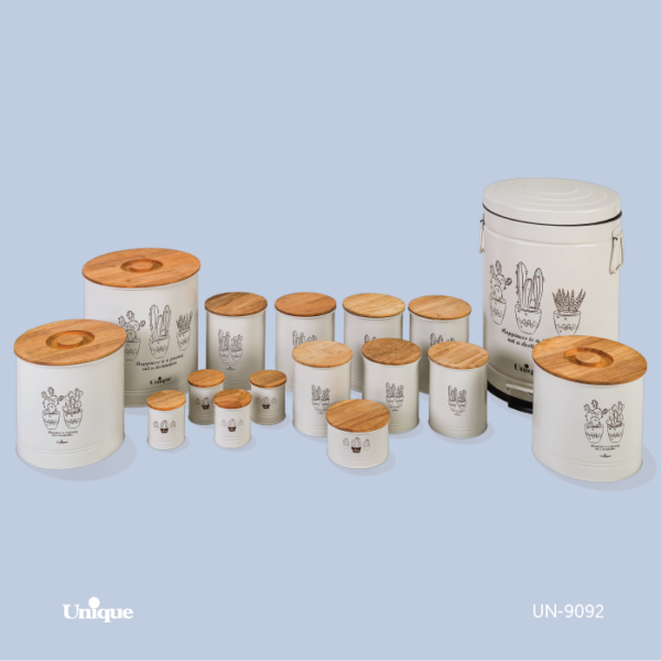 9092 ست 16 فانتزی الیزابت کرم کاکتوس قهوه ای UN-9092 - تصویر 1