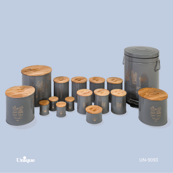 9093 ست 16 فانتزی الیزابت طوسی کاکتوس طلایی UN-9093 - تصویر 1
