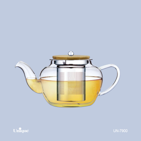 قوری پیرکس 600ML درب بامبو UN-7900 - تصویر 1