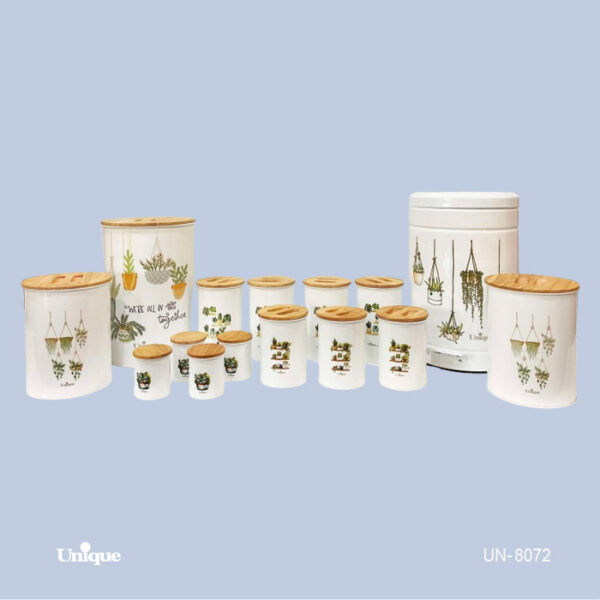 ست 15 دکورسفید کاکتوس آویز بامبو UN-8072 - تصویر 1