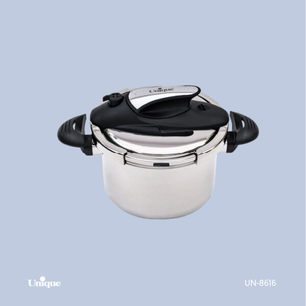 زودپز 6 لیتر تک استیل UN-8616 - تصویر 1