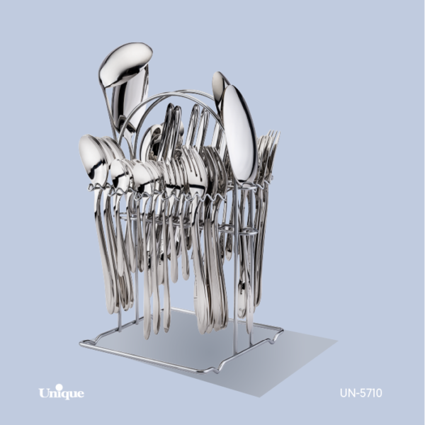ست 52 پارچه قاشق و چنگال استیل UN-5711 - تصویر 1