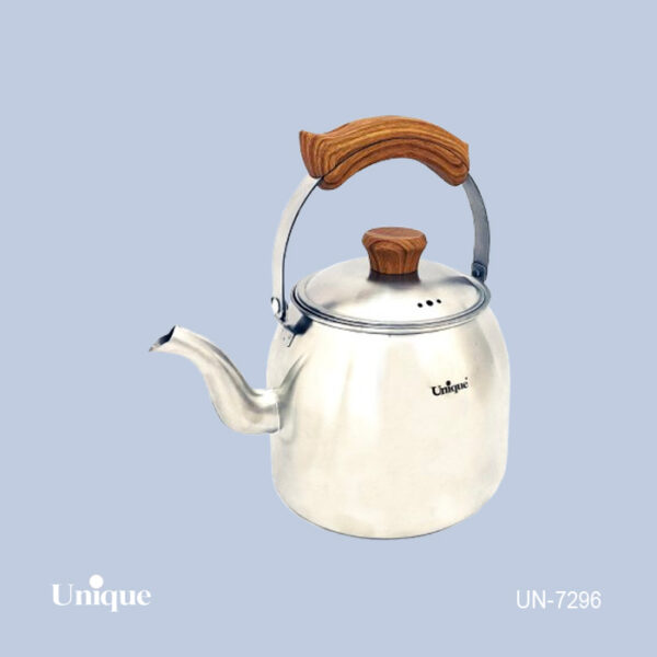 کتری 4 لیترلوله دار دسته چوبی UN-7296 - تصویر 1